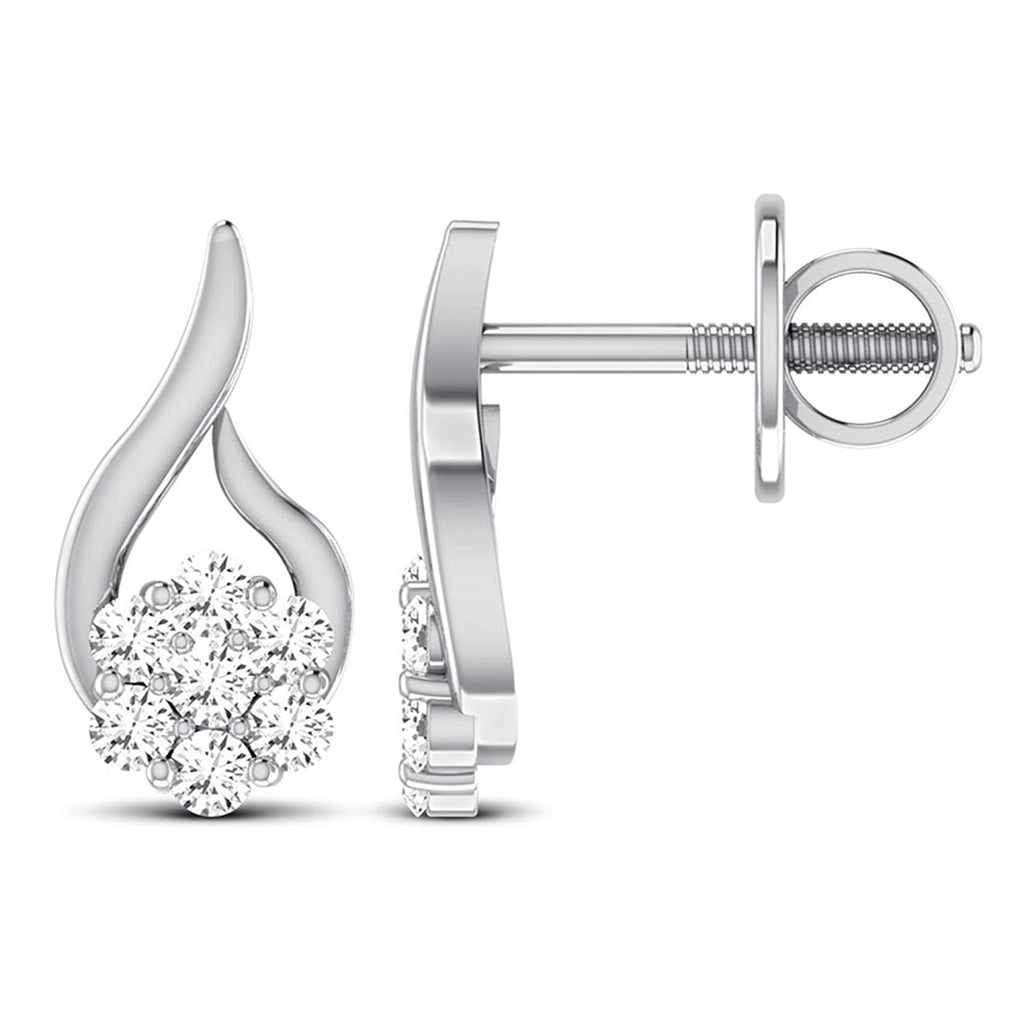 Sirena® 1/5 ct. tw. Diamond Drop Earrings in 14K White Gold | Helzberg  Diamonds